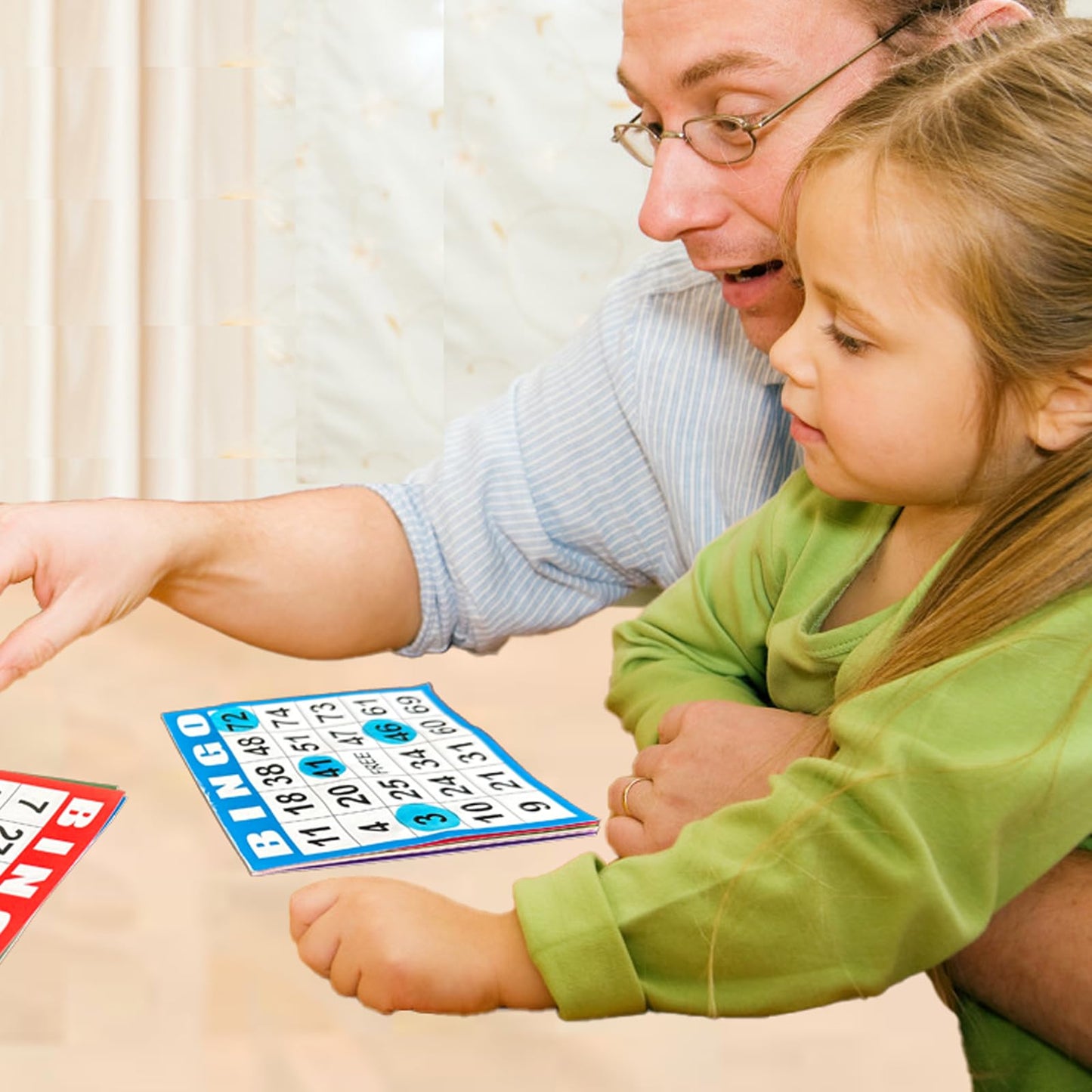 SEETOOOGAMES Bingo Paper Cards - 4x4, 100 Books (5 Sheets Each) - Colorful & Durable