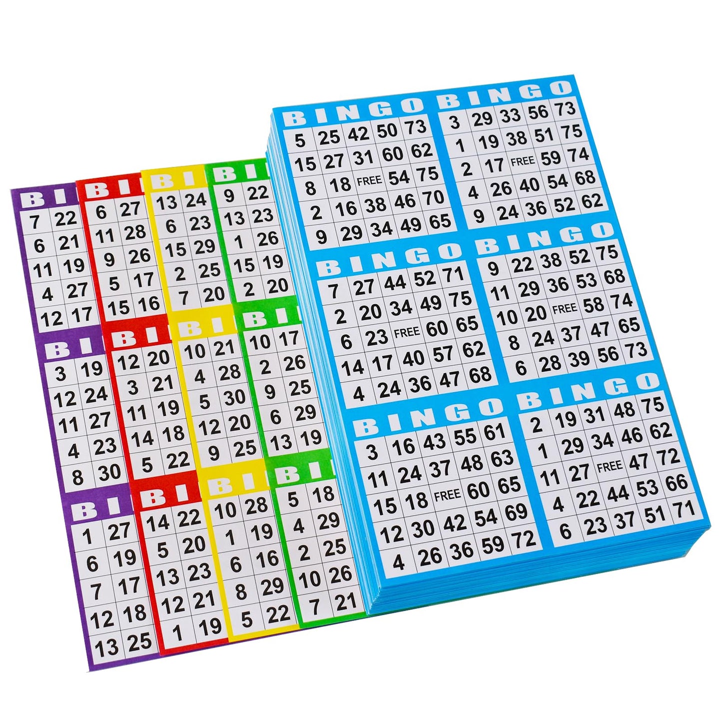 SEETOOOGAMES Bingo Paper Cards Bulk – 6-Card Sets, 100 Books of 5 Sheets for Large Groups