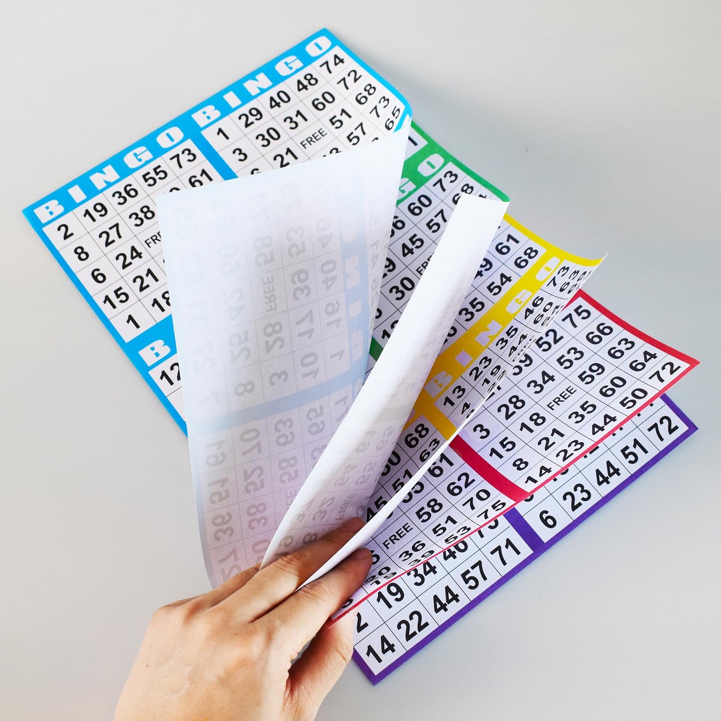 SEETOOOGAMES Bingo Paper Cards Bulk – 6-Card Sets, 100 Books of 5 Sheets for Large Groups