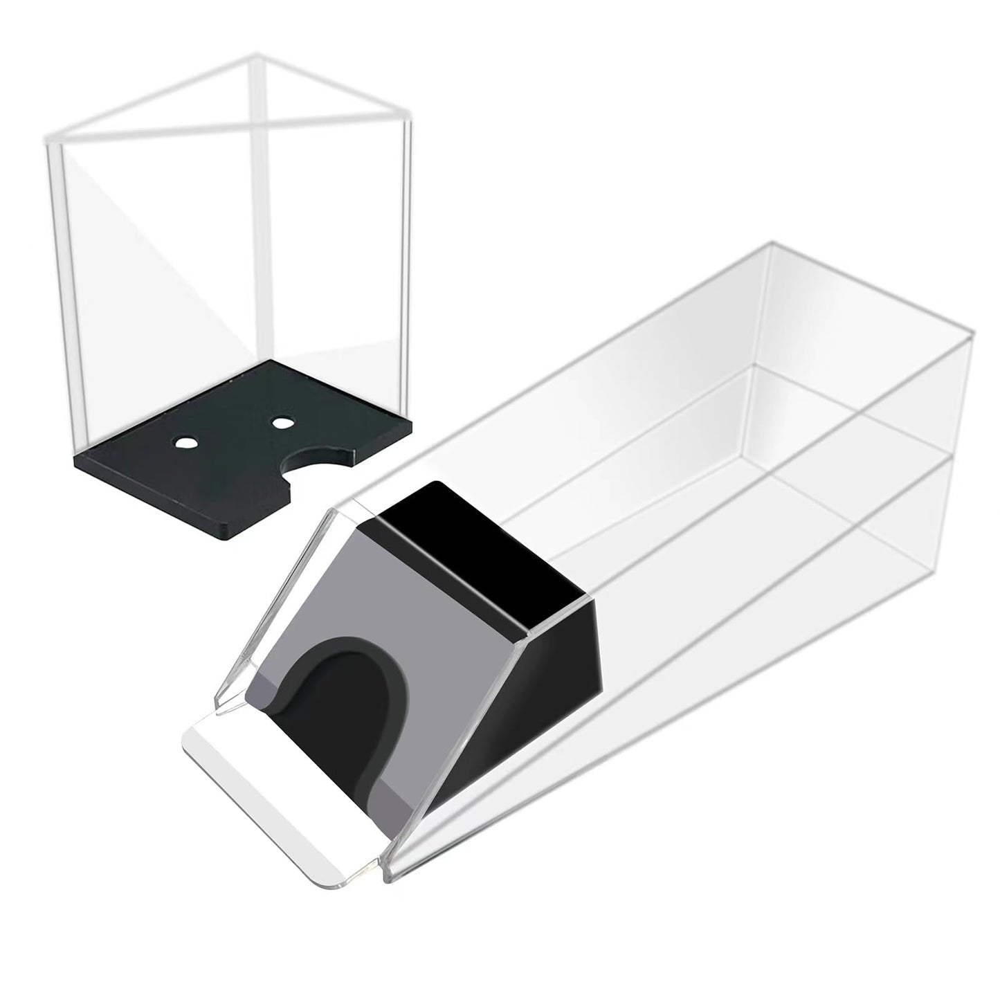 SEETOOOGAMES Blackjack Shoe Discard Tray – 6-Deck Clear Acrylic Card Dispenser, Home Casino Accessories