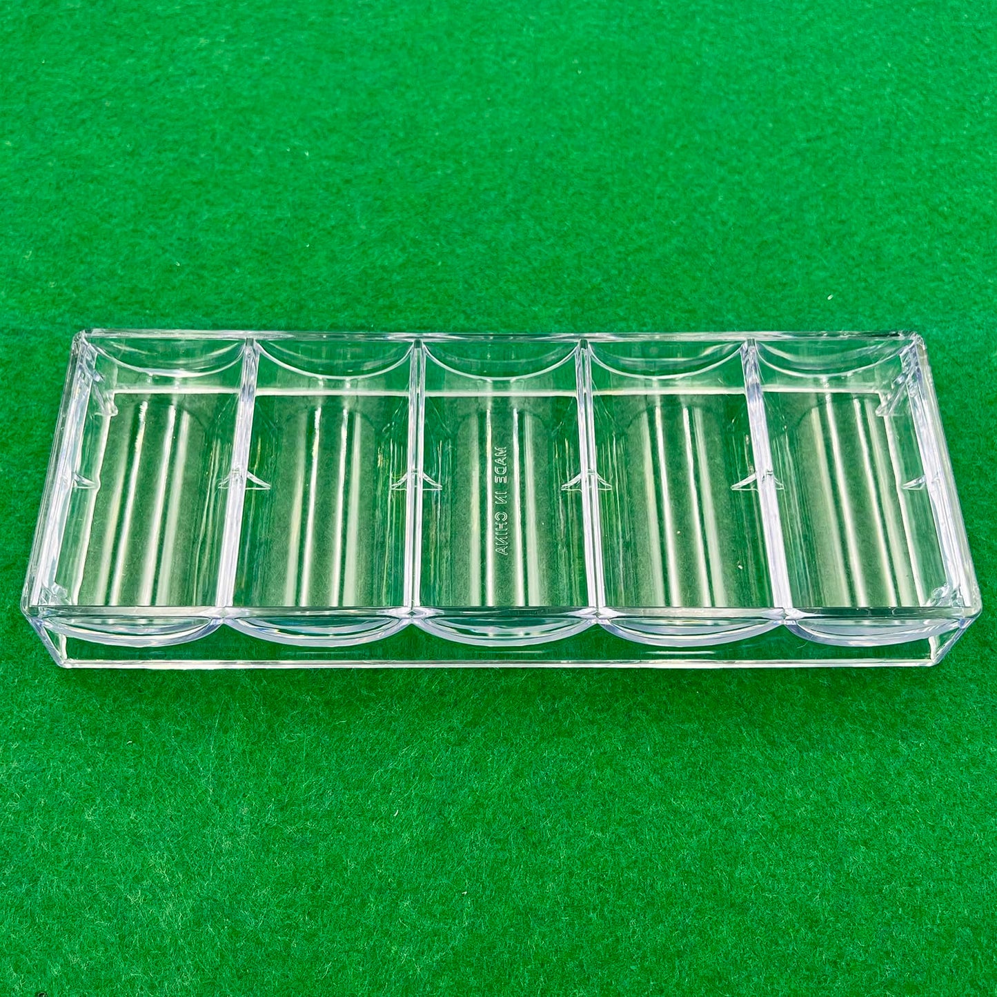 SEETOOOGAMES Poker Chip Tray Rack – Clear Acrylic Chip Storage Display, 10-Pack