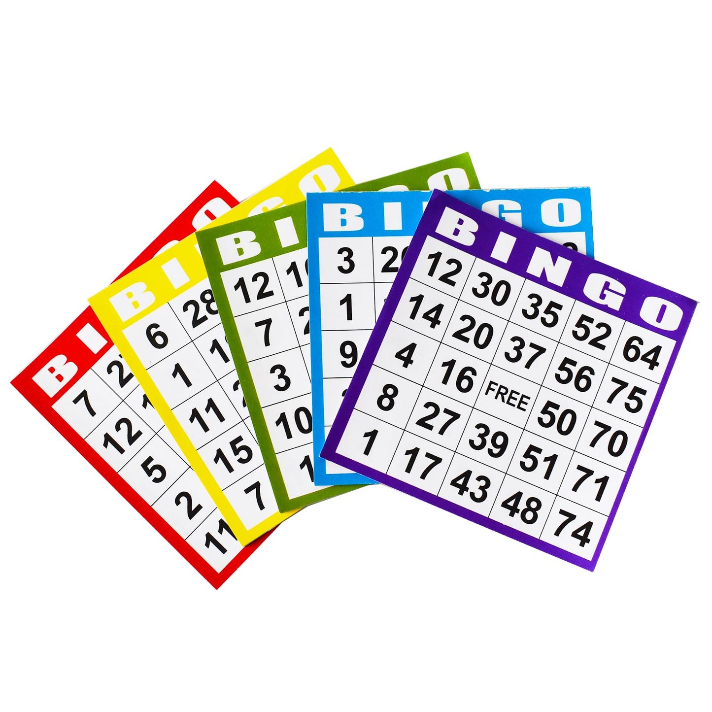 SEETOOOGAMES Bingo Cards Set – 1000 Cards in 200 Books (5 Colors per Book)