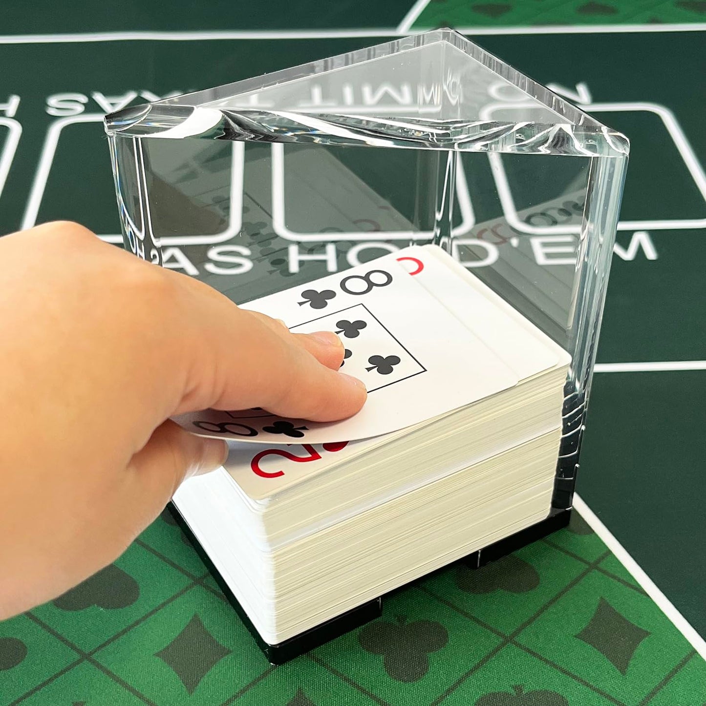 SEETOOOGAMES Blackjack Discard Tray - 6-Deck Clear Acrylic Card Holder