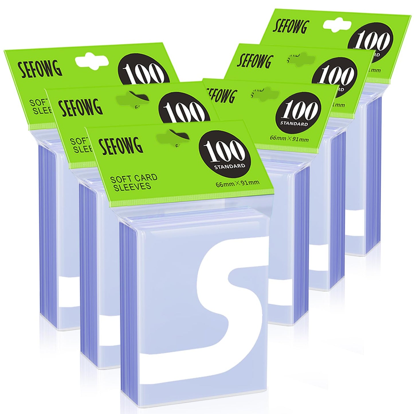 SEFOWG 600ct Clear Card Sleeves – Ultra Soft Protectors for MTG, PKM, Baseball & Football Cards