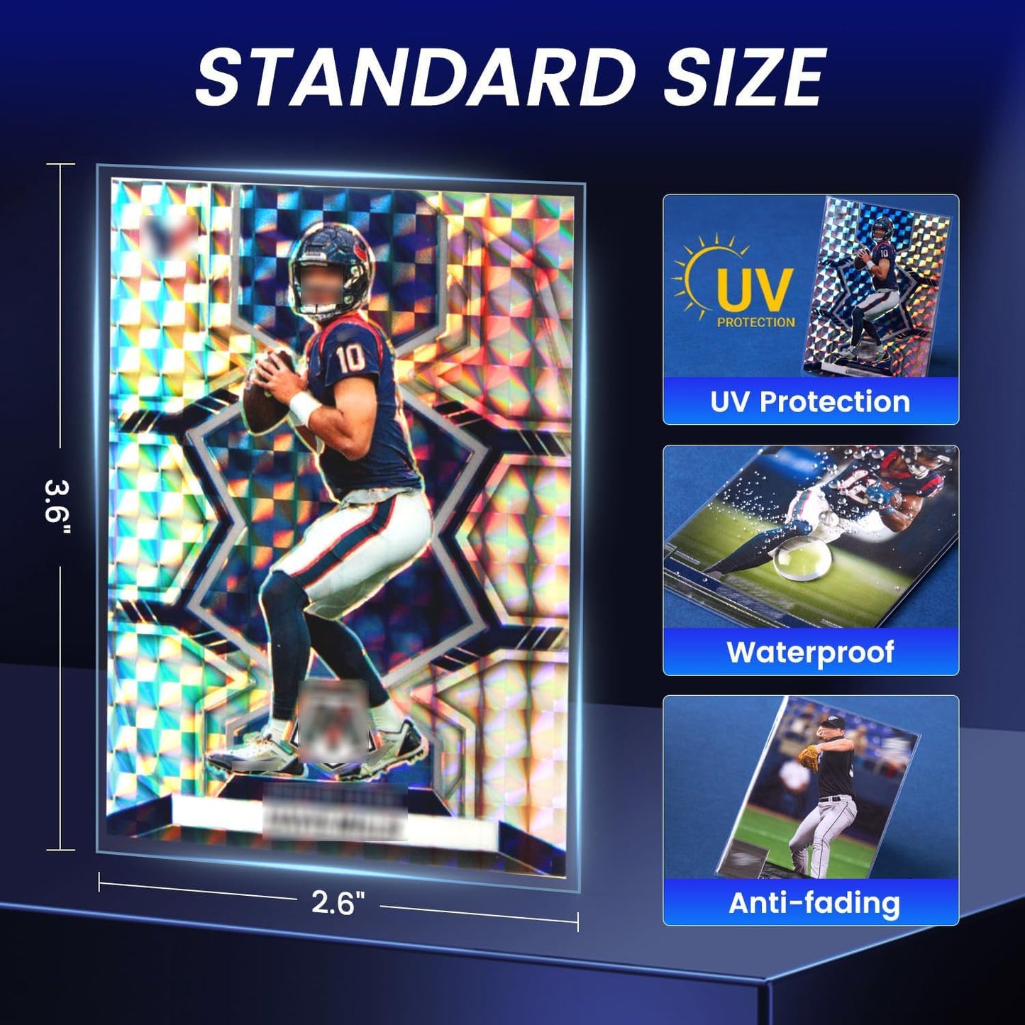 SEFOWG 5000ct Clear Card Sleeves – Ultra-Soft, Non-PVC Protectors for MTG, Baseball, Football & Trading Cards
