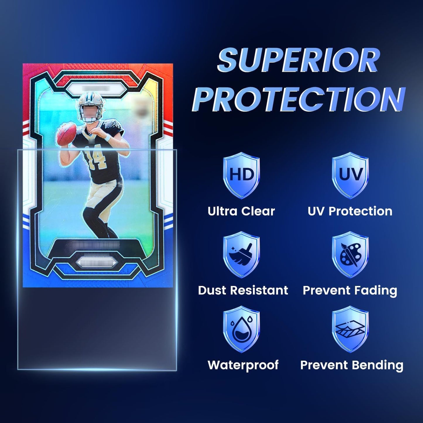 SEFOWG 600ct Clear Card Sleeves – Ultra Soft Protectors for MTG, PKM, Baseball & Football Cards