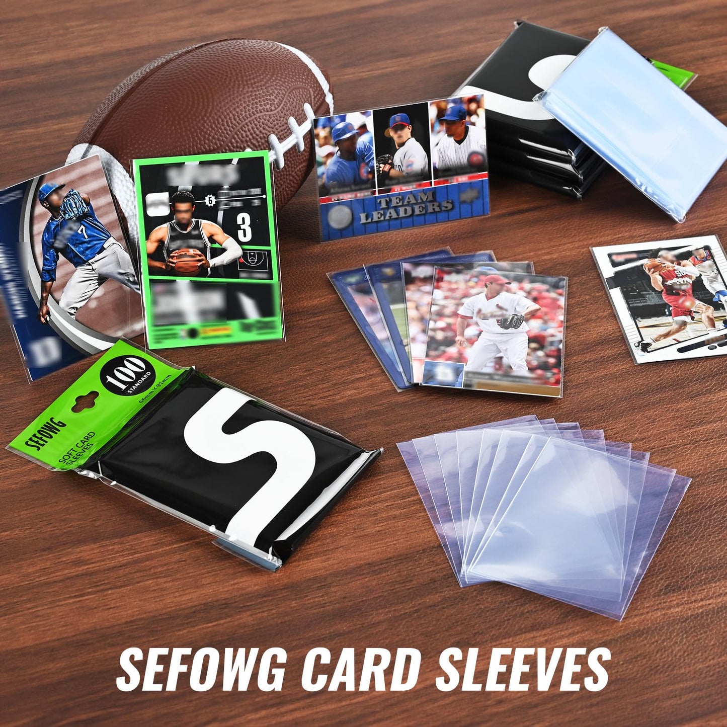 SEFOWG 5000ct Clear Card Sleeves – Ultra-Soft, Non-PVC Protectors for MTG, Baseball, Football & Trading Cards