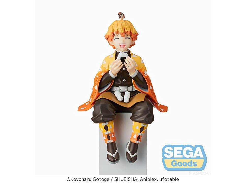 SEGA Demon Slayer Zenitsu Agatsuma PM Perching Figure – Official Licensed Collectible