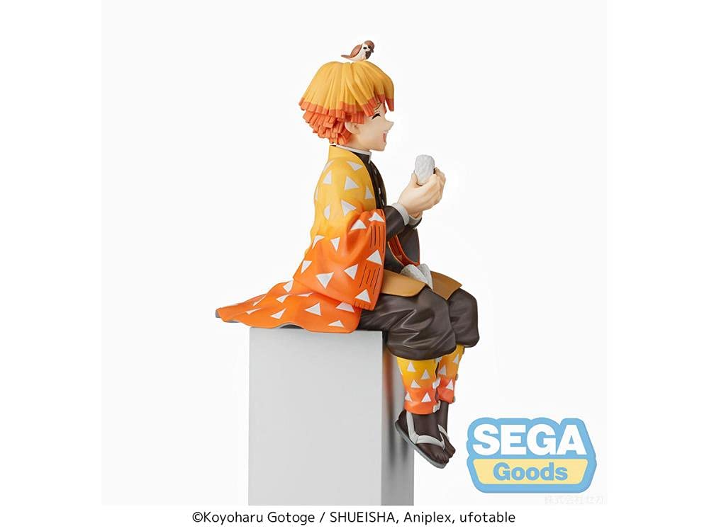 SEGA Demon Slayer Zenitsu Agatsuma PM Perching Figure – Official Licensed Collectible