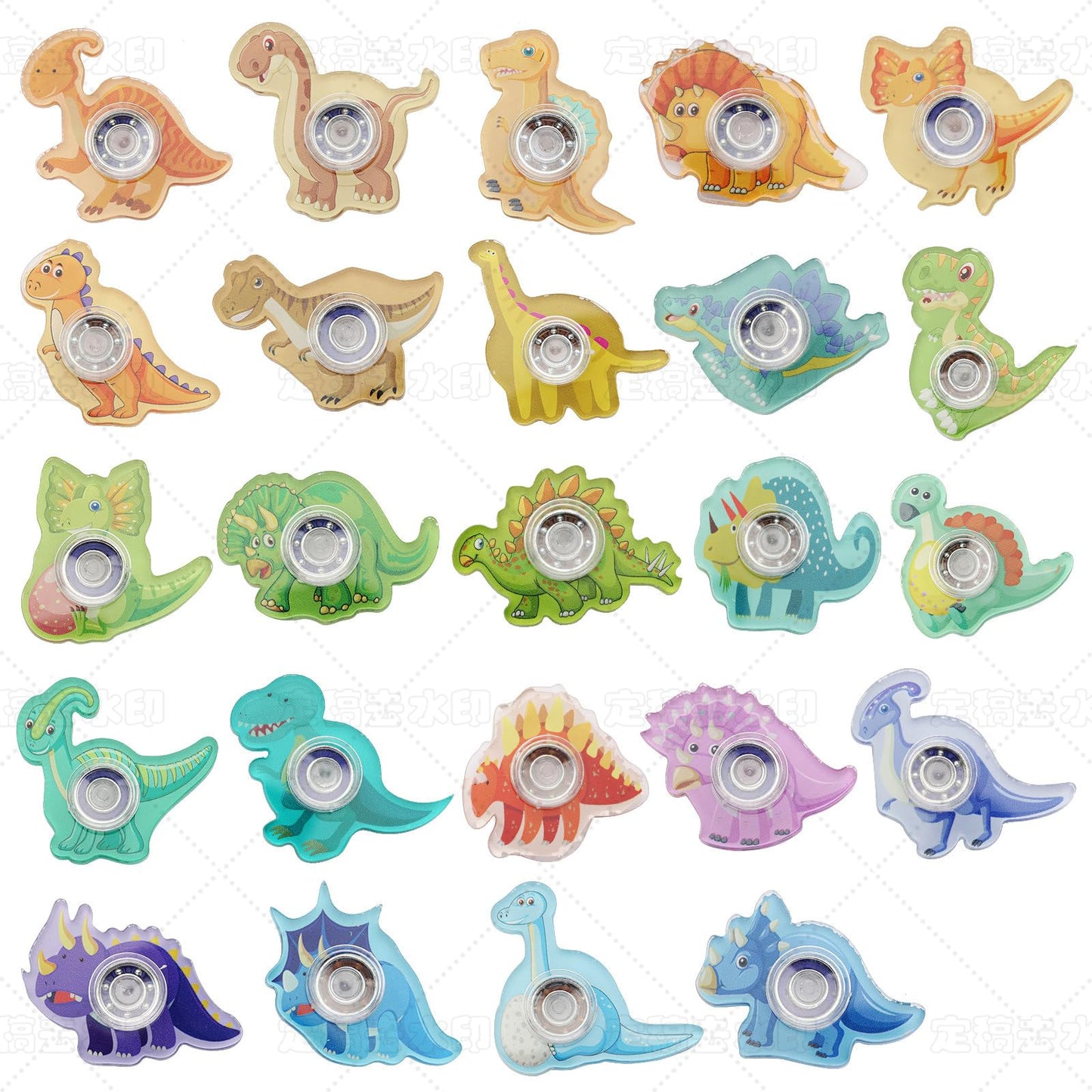 Seilaiap 24-Piece Dinosaur Fidget Spinner Toys – Sensory Focus, Party Favors & Classroom Rewards