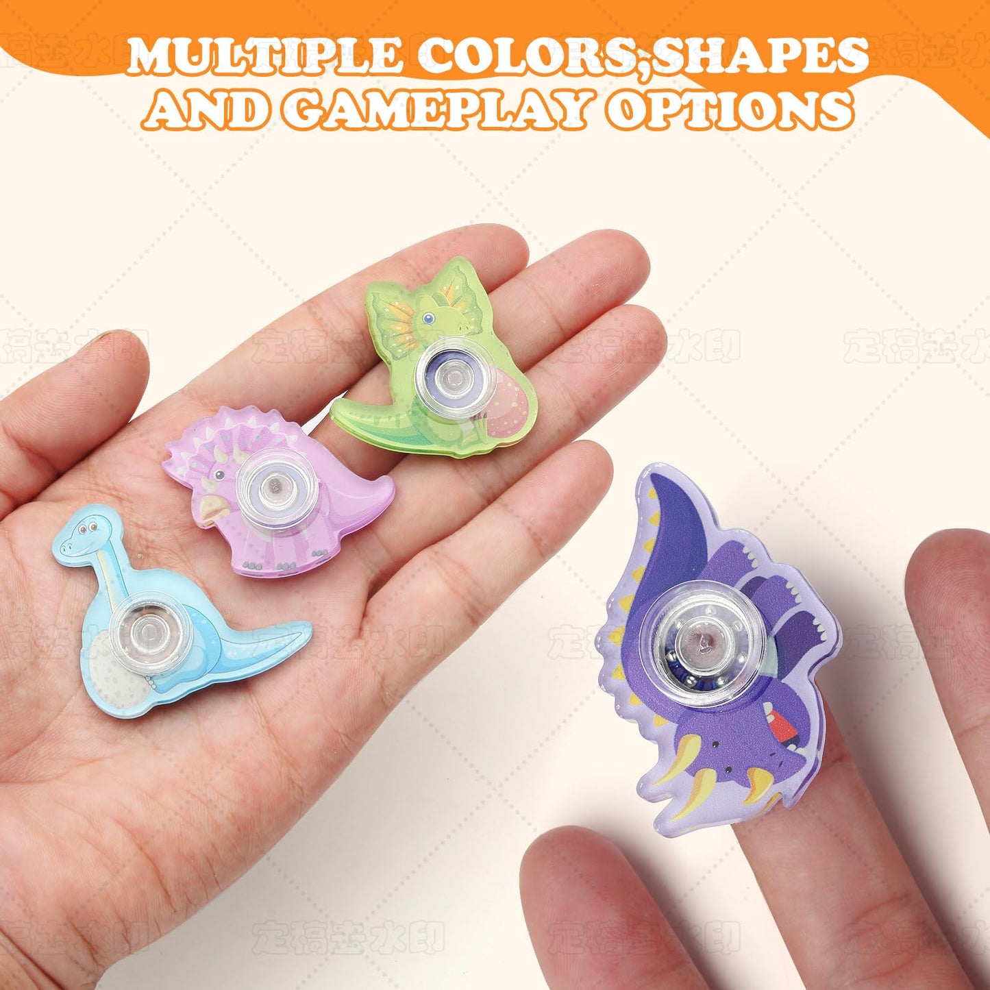 Seilaiap 24-Piece Dinosaur Fidget Spinner Toys – Sensory Focus, Party Favors & Classroom Rewards