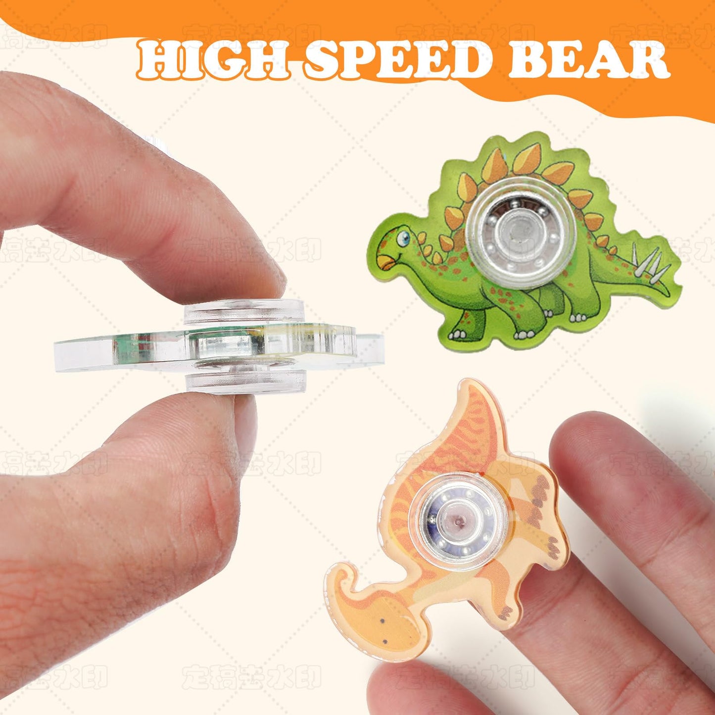 Seilaiap 24-Piece Dinosaur Fidget Spinner Toys – Sensory Focus, Party Favors & Classroom Rewards