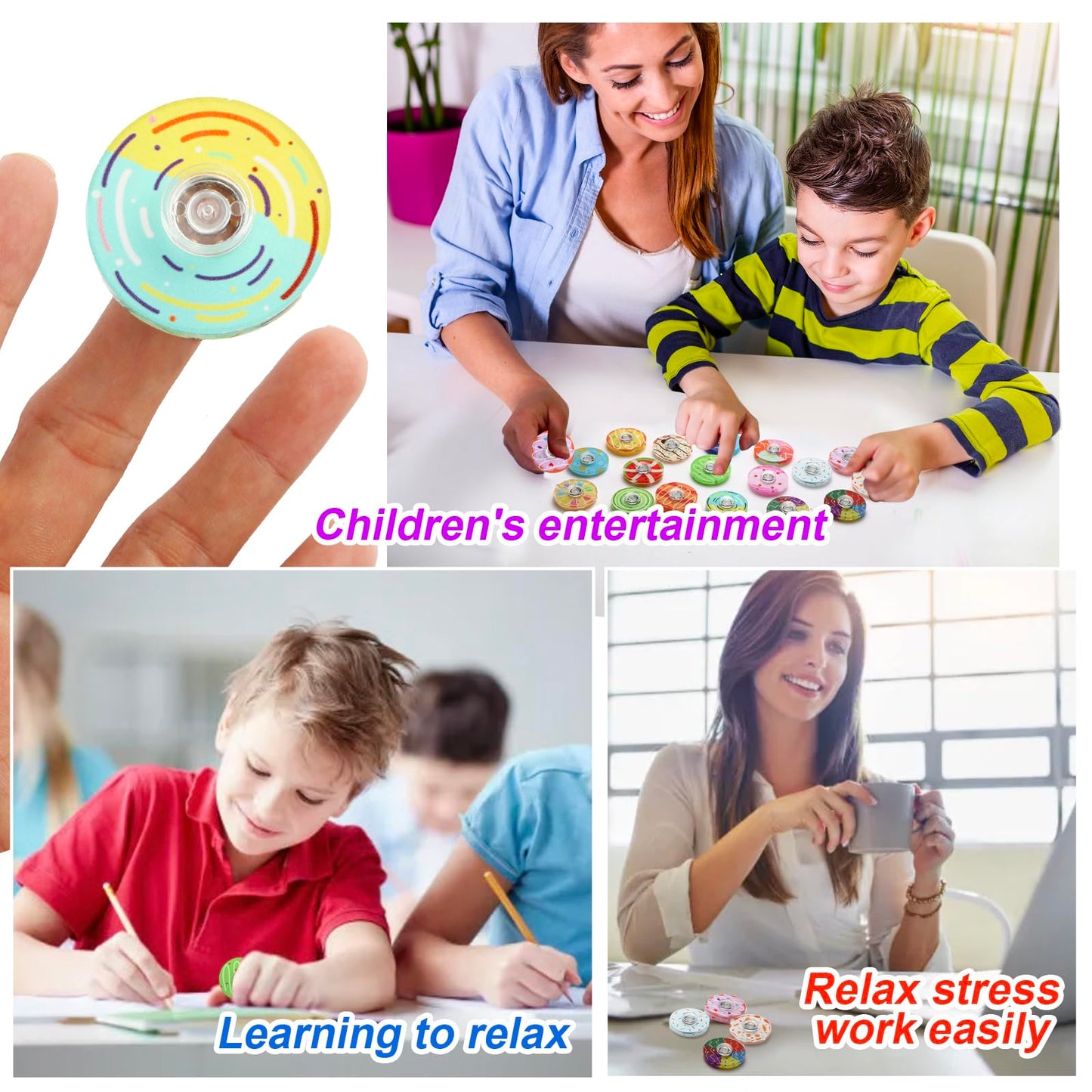 Seilaiap 20PCS Fidget Spinners Bulk – Mini Spinner Toys for Parties, Classrooms & Gifts