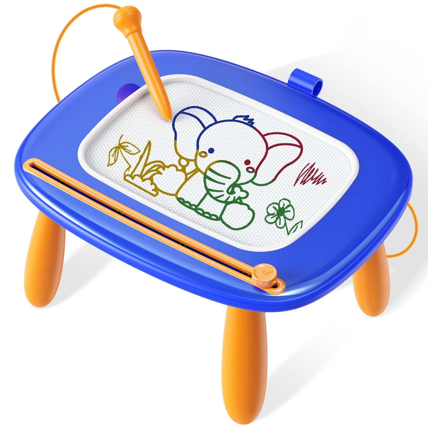 Seimome Magnetic Drawing Board for Toddlers (Ages 1-3) – Doodle Pad, Dark Blue