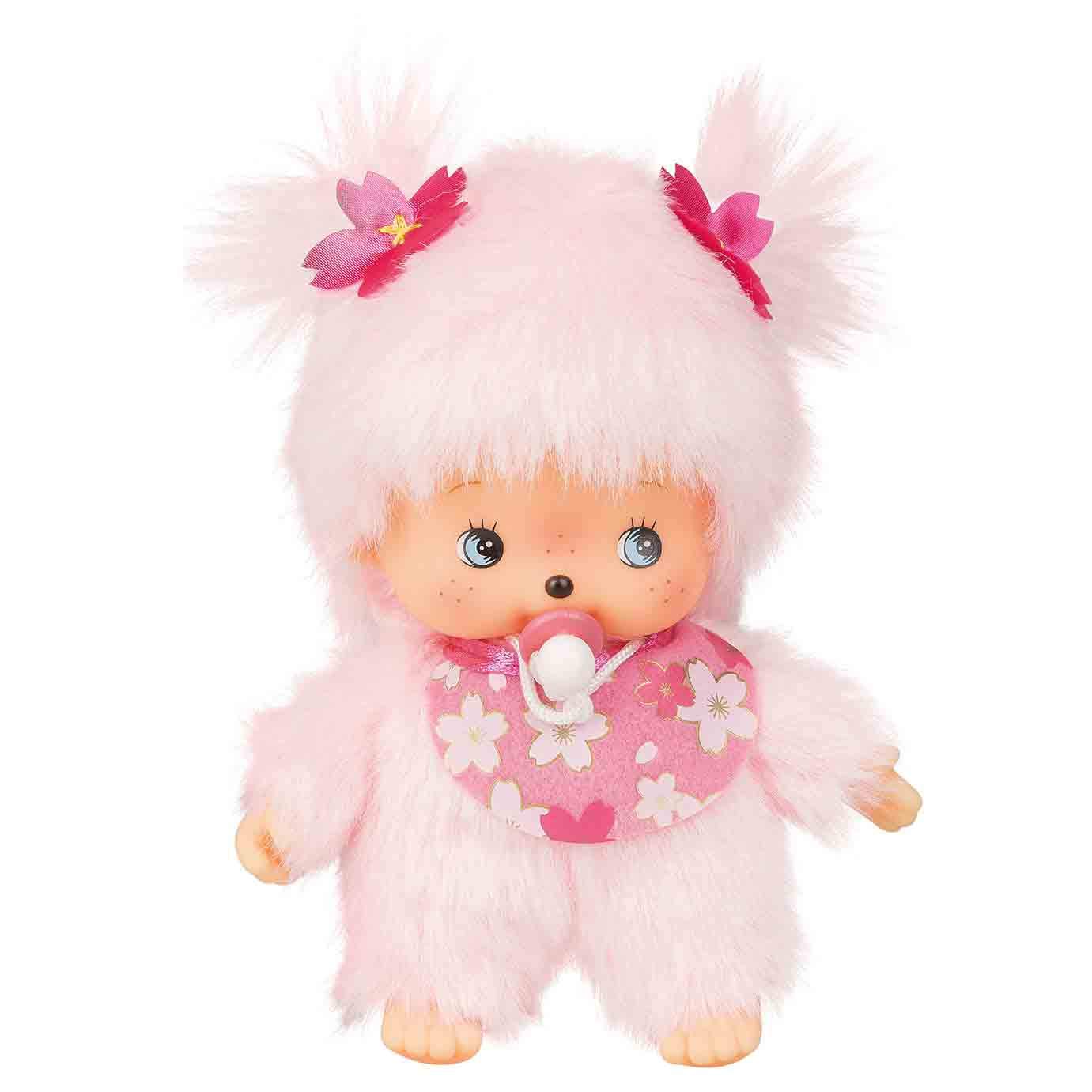 Sekiguchi Monchhichi Bebichichi Sakura Cherry Blossom Plush – 15 cm