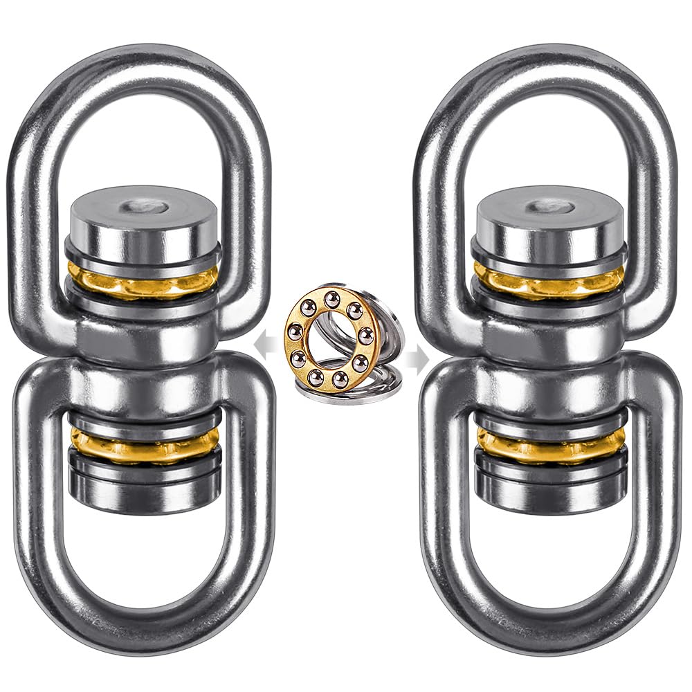 SELEWARE Bearing Swing Swivel – 360° Rotation, Up to 1200 lb, 2 Pack