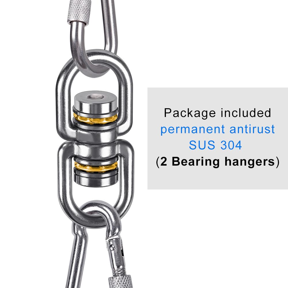 SELEWARE Bearing Swing Swivel – 360° Rotation, Up to 1200 lb, 2 Pack