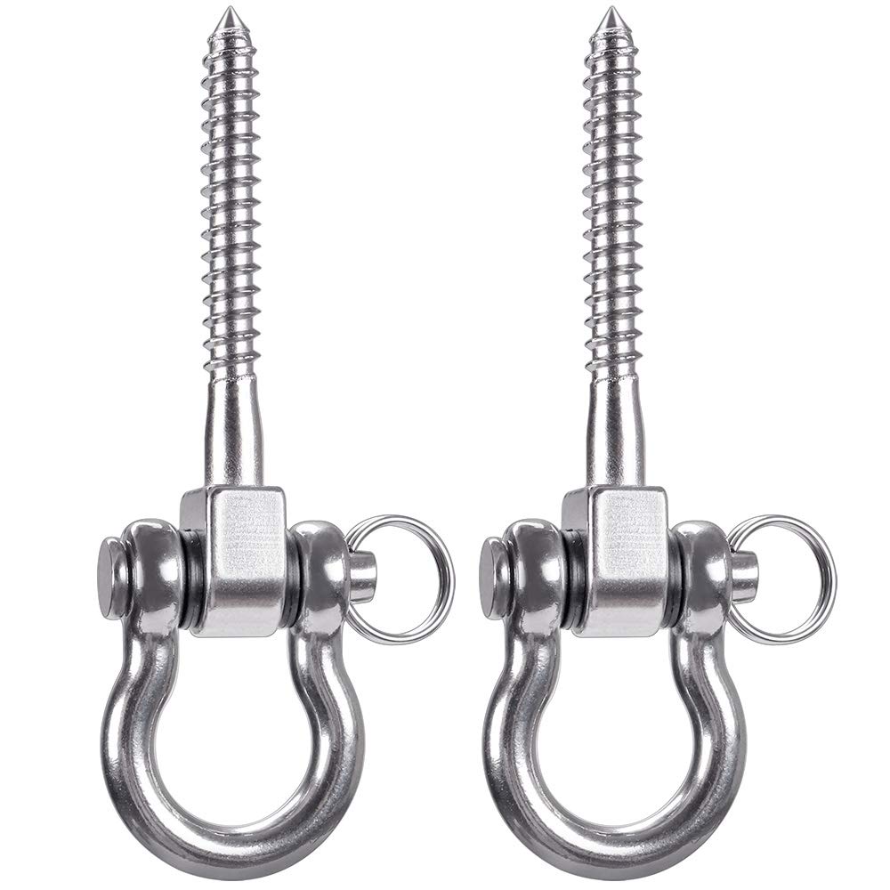 SELEWARE 2-Pack Stainless Steel Swing Hangers – 3600 lb Capacity, 180° Heavy-Duty Brackets