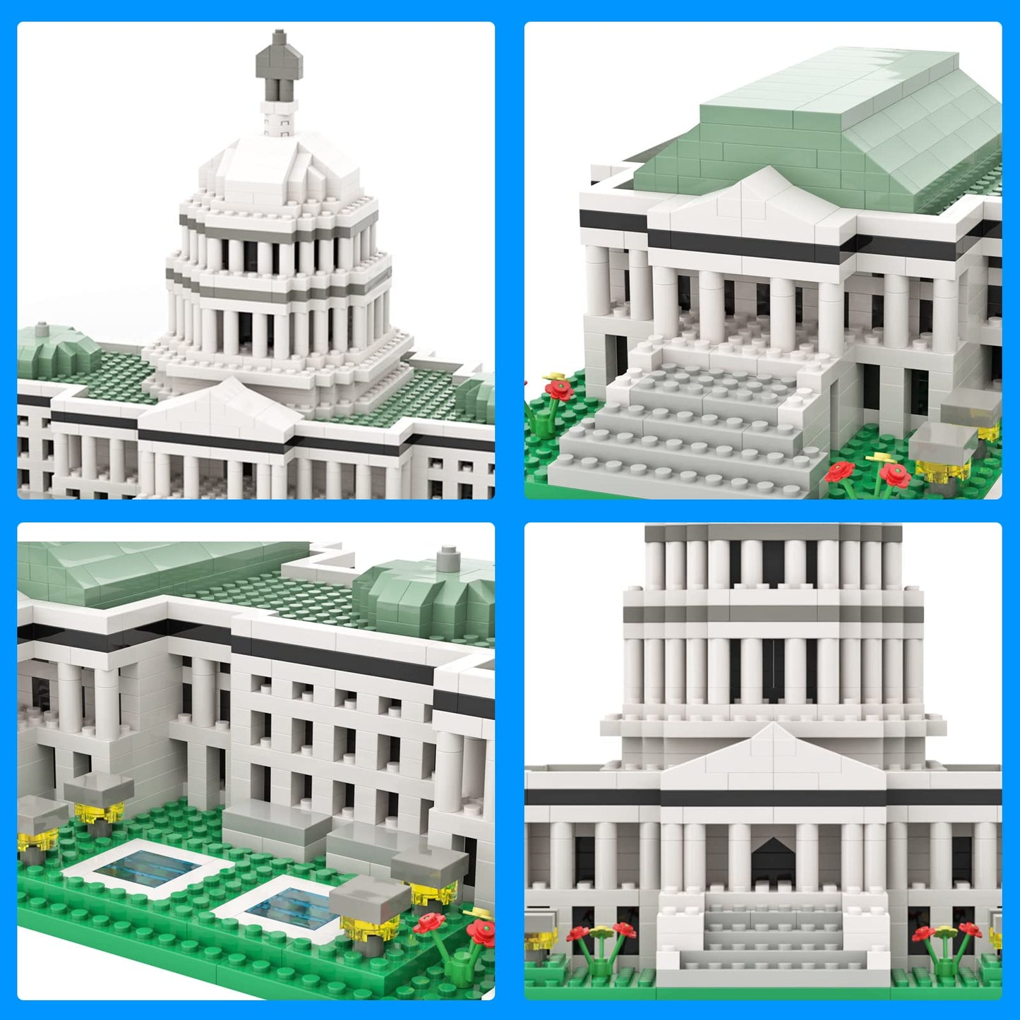SEMKY Capitol Micro Mini Blocks 2888-Piece Model – Detailed Landmark Building Gift