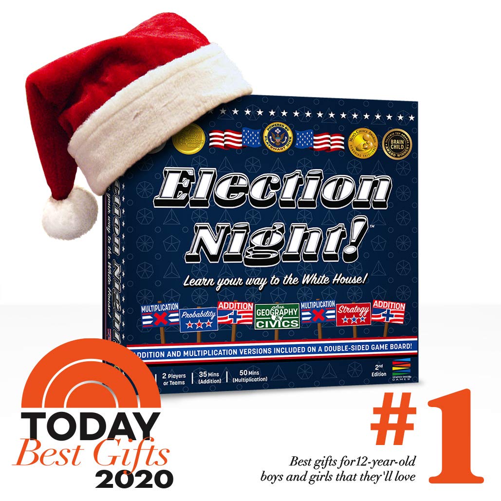 Election Night! 2024 Electoral College Game Board by Semper Smart Games – Learn Math, Geography & Civics