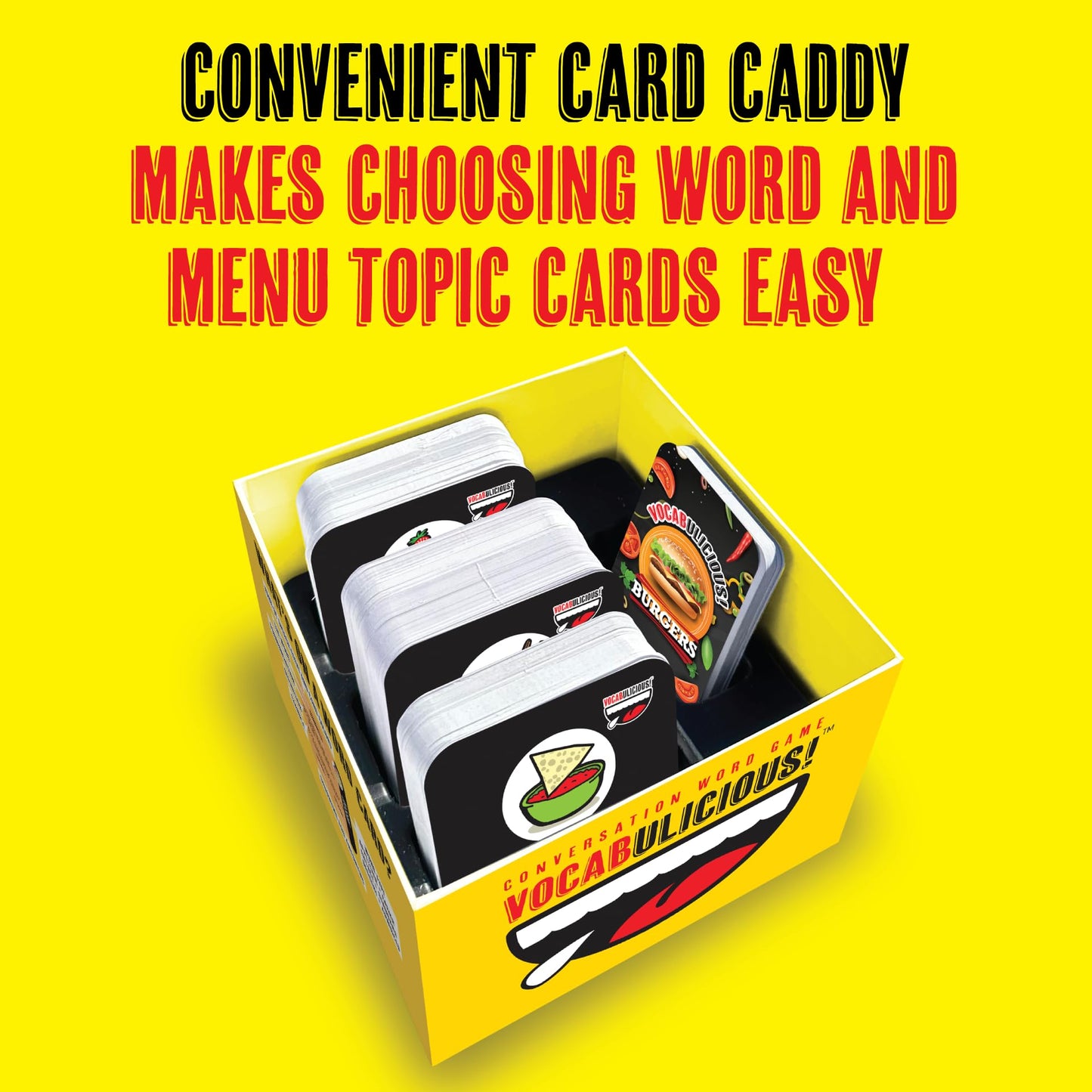 Semper Smart Games VOCABULICIOUS! The Vocabulary, Word & Conversation Game for Mealtime