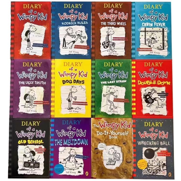 semyuin Diary of a Wimpy Kid 1-24 Complete Box Set – Paperback Collection