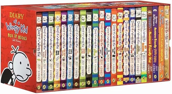 semyuin Diary of a Wimpy Kid 1-24 Complete Box Set – Paperback Collection