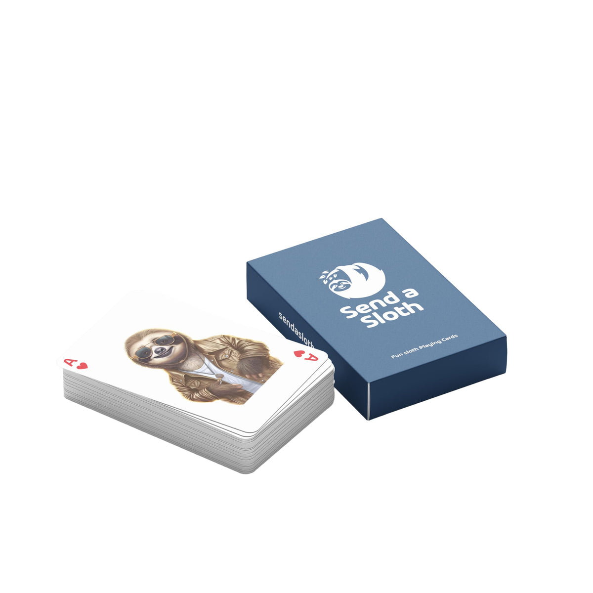 SEND A SLOTH Sloth Playing Cards – Delightful Sloth-Themed Deck for All Ages, Eco-Friendly & Collectible