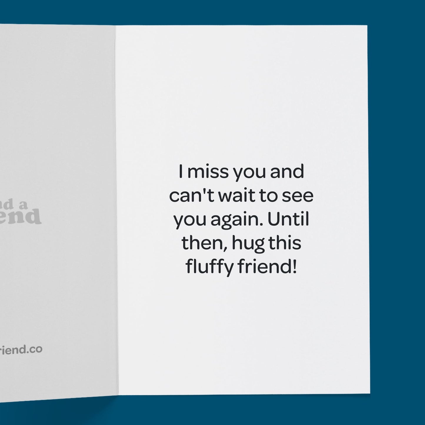 SendAFriend Cooper the Cow Plush Care Package – Miss You Notecard Gift