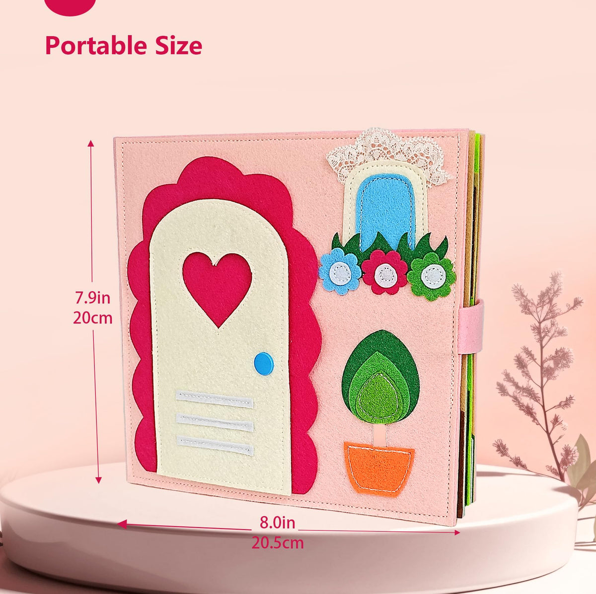 Sendhjurf Montessori Busy Book for Toddlers 3-5 | Quiet Travel Toy