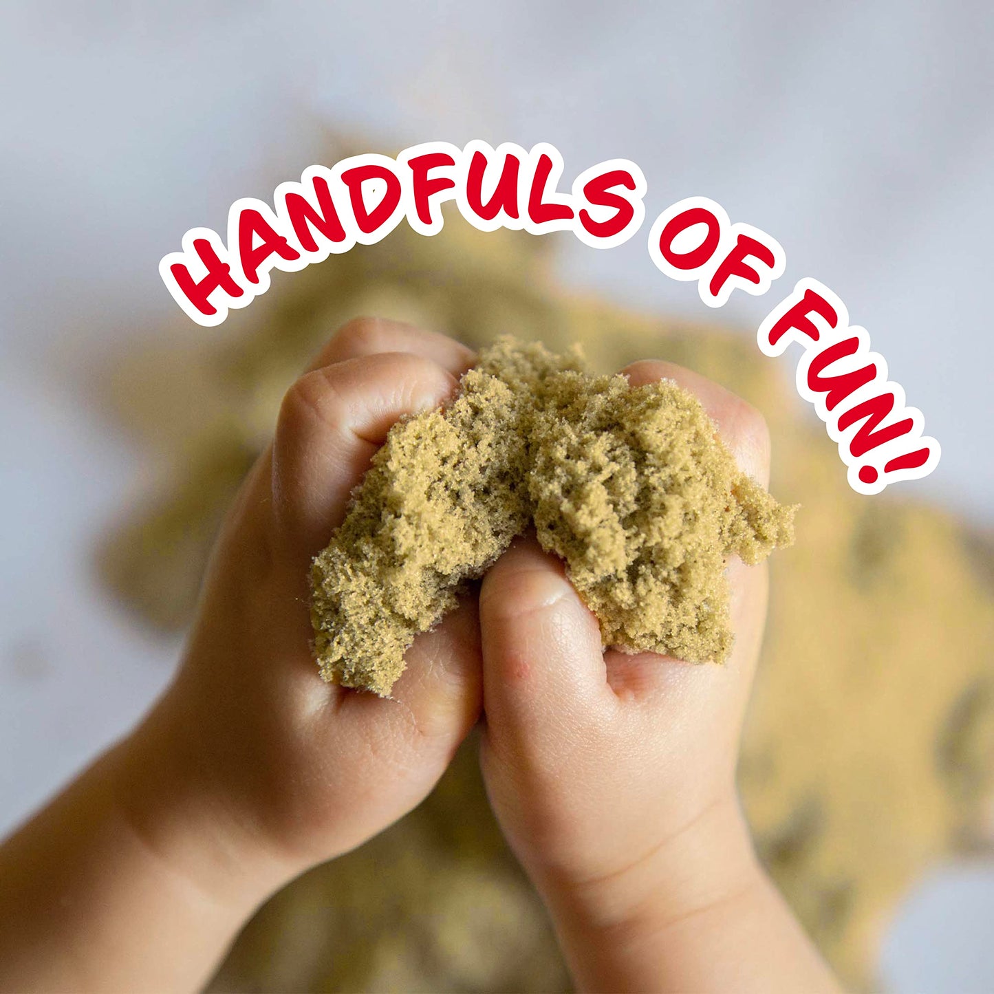 Sensory Sand Bulk 10 Pounds – Beige Moldable Indoor Playsand with Container | Sensory Sand