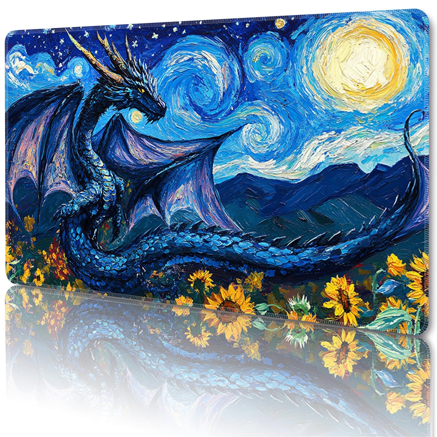 Sepmat MTG Playmat 24 x 14 Inches – Soft Fabric Top, Non-Slip Backing, Free Storage Bag