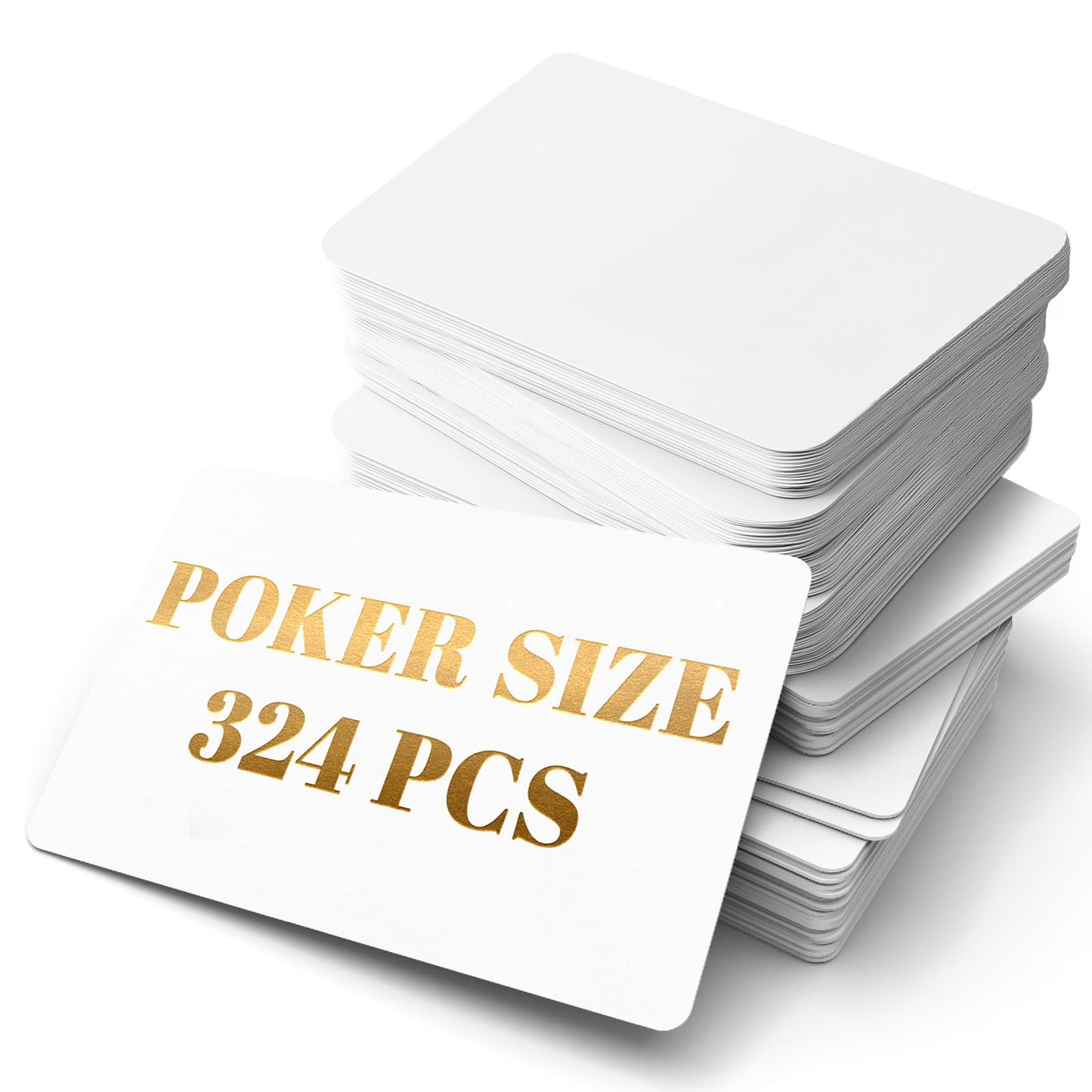 SeptCity Blank Playing Cards - 324 Cards for DIY Games, Learning & Art