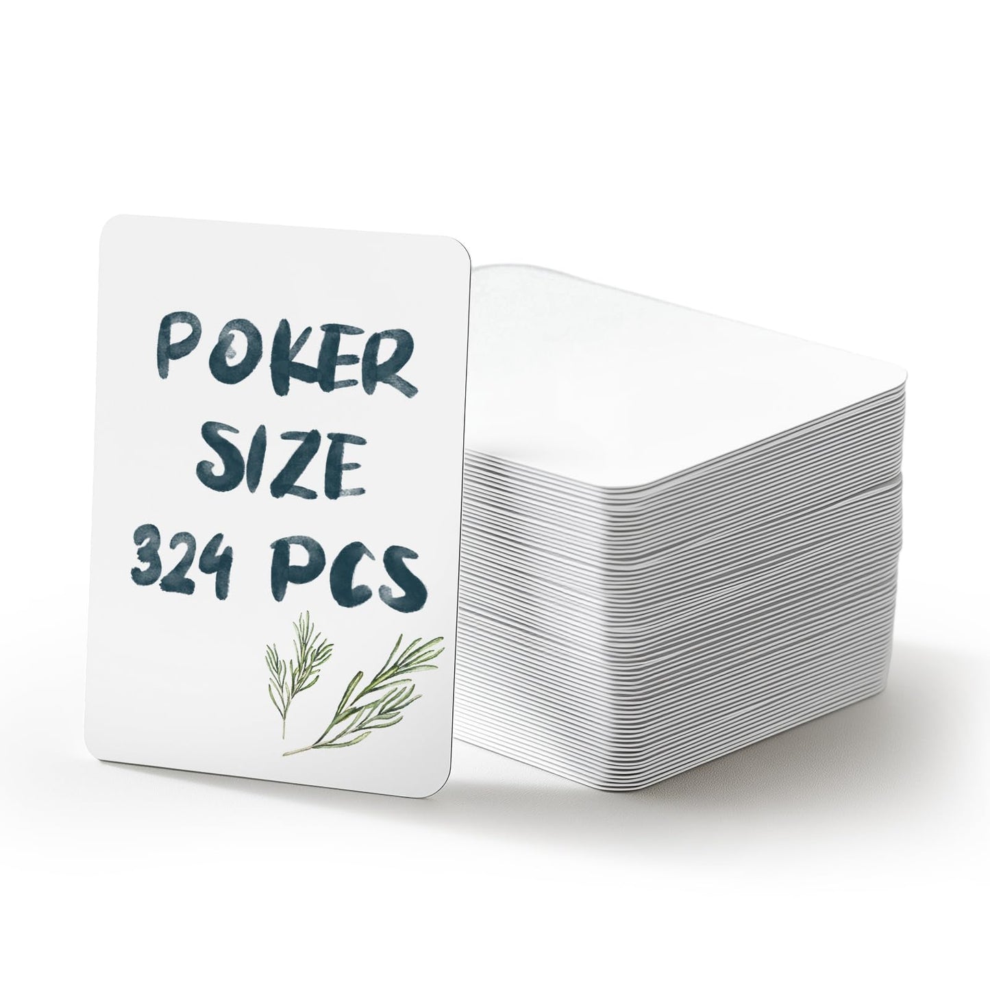 SeptCity Blank Playing Cards - 324 Cards for DIY Games, Learning & Art