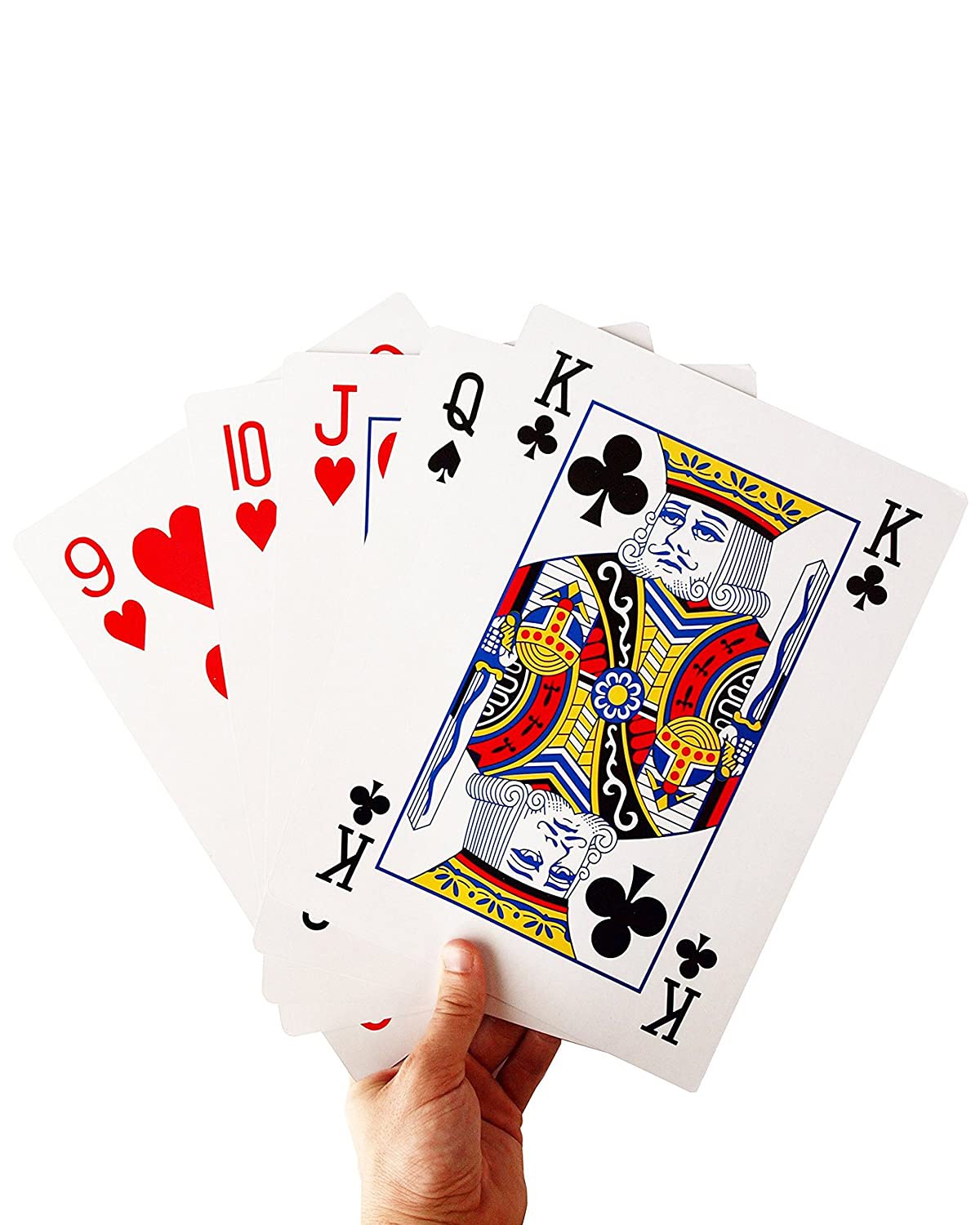 SeptCity Jumbo Playing Cards – Giant Oversize Deck for Party Games & Decorations (1 Pack, 4x Size)