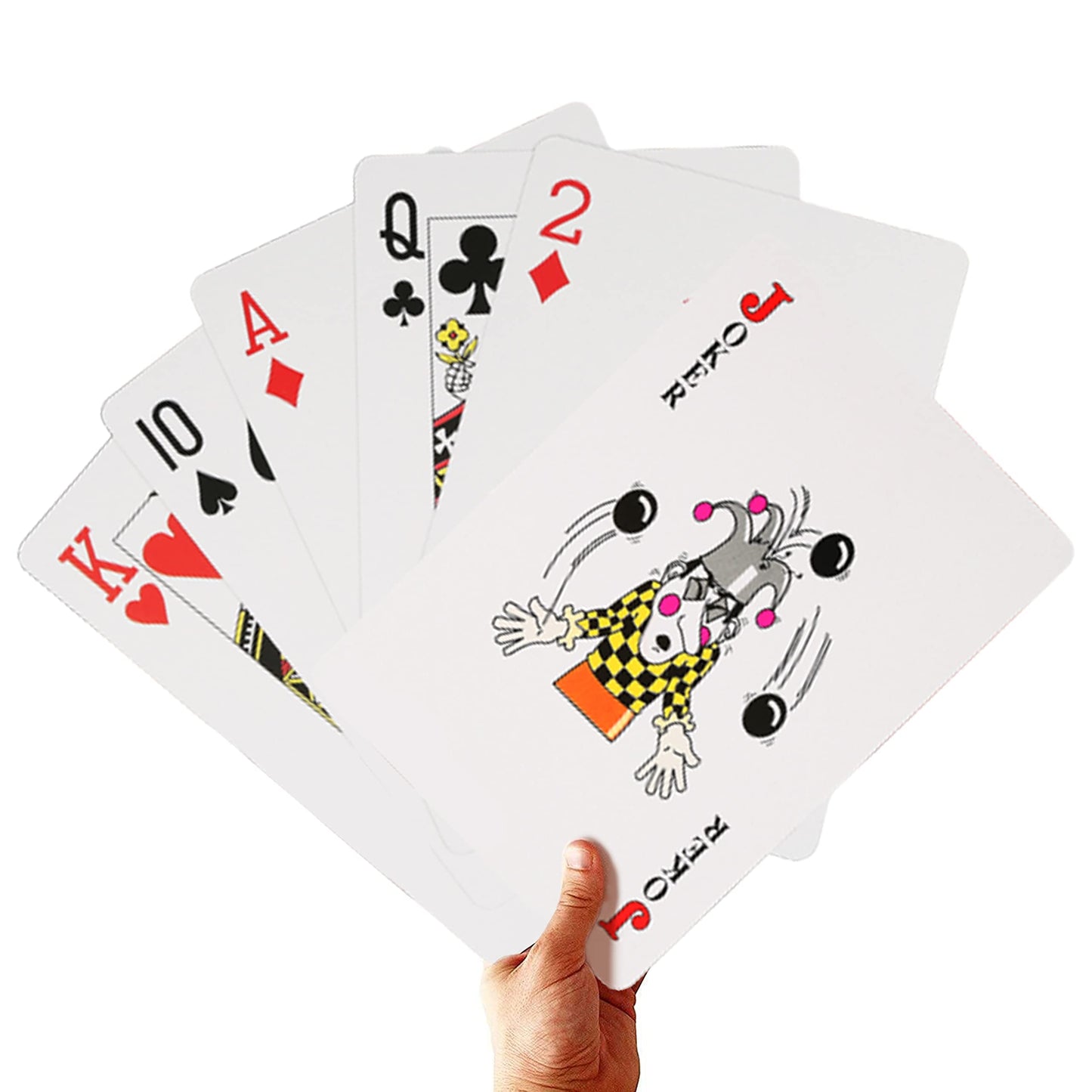 SeptCity Jumbo Playing Cards – Extra-Large 9.5x6.7 in Giant Deck (1 Pack, 6x Size)