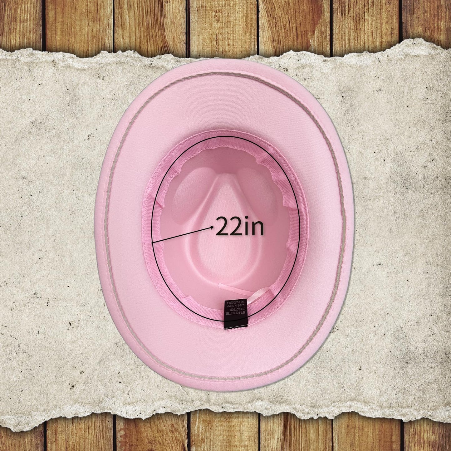 SeptCity Kids Cowboy Hat & Bandana - Pink for Ages 5-10