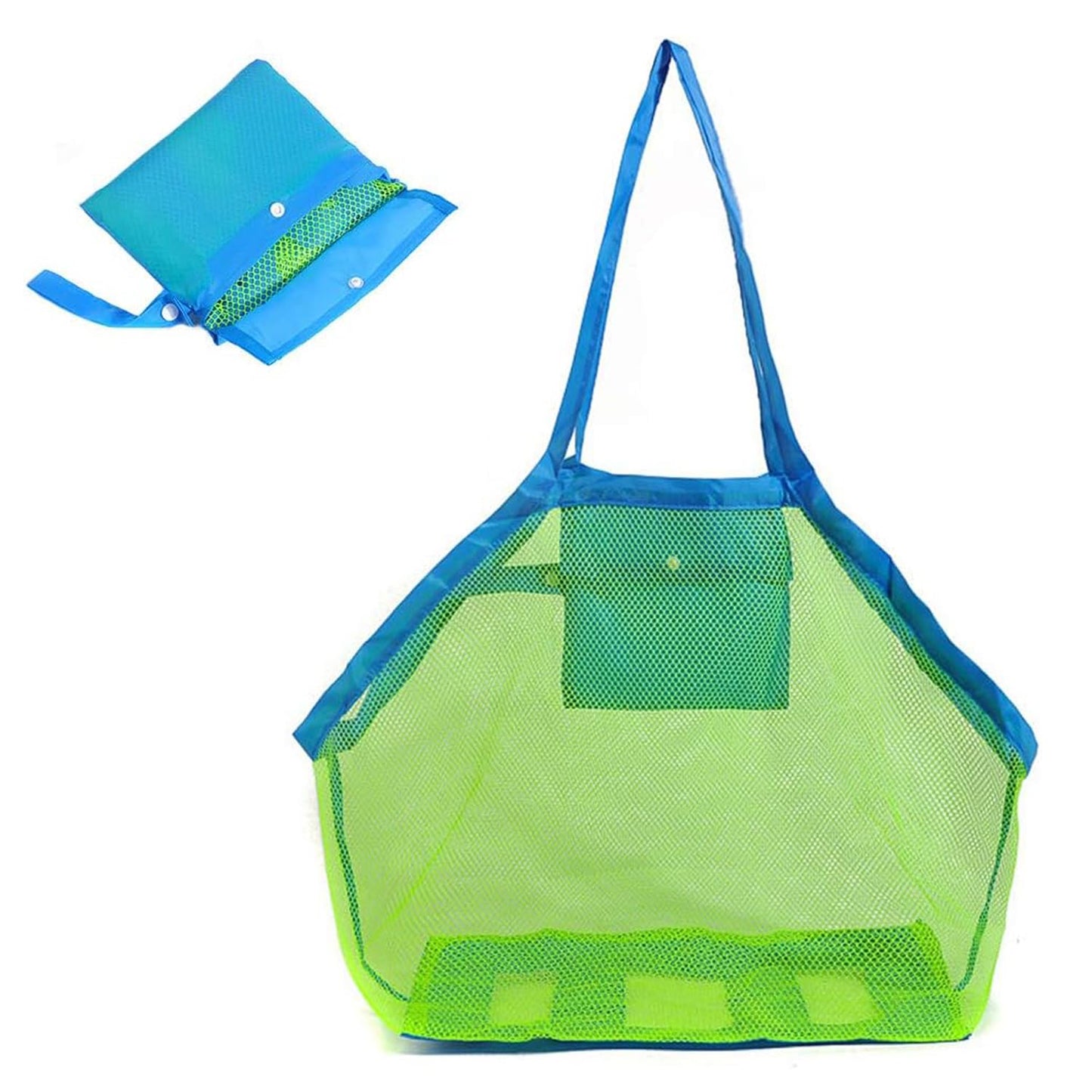 Septo Mesh Beach Bag – Extra Large Foldable Net Tote for Kids | Quick-Dry Sand-Free Travel