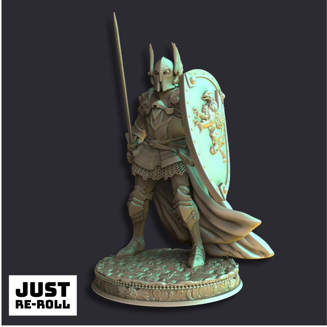 Sergeant Silus - 3D Printed Paladin Character Miniature