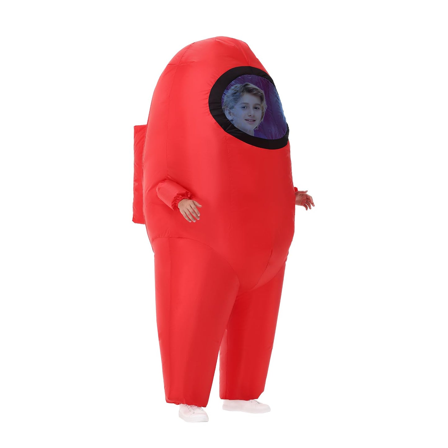 Servllcell Inflatable Astronaut Costume for Kids | Red Space Dress-Up