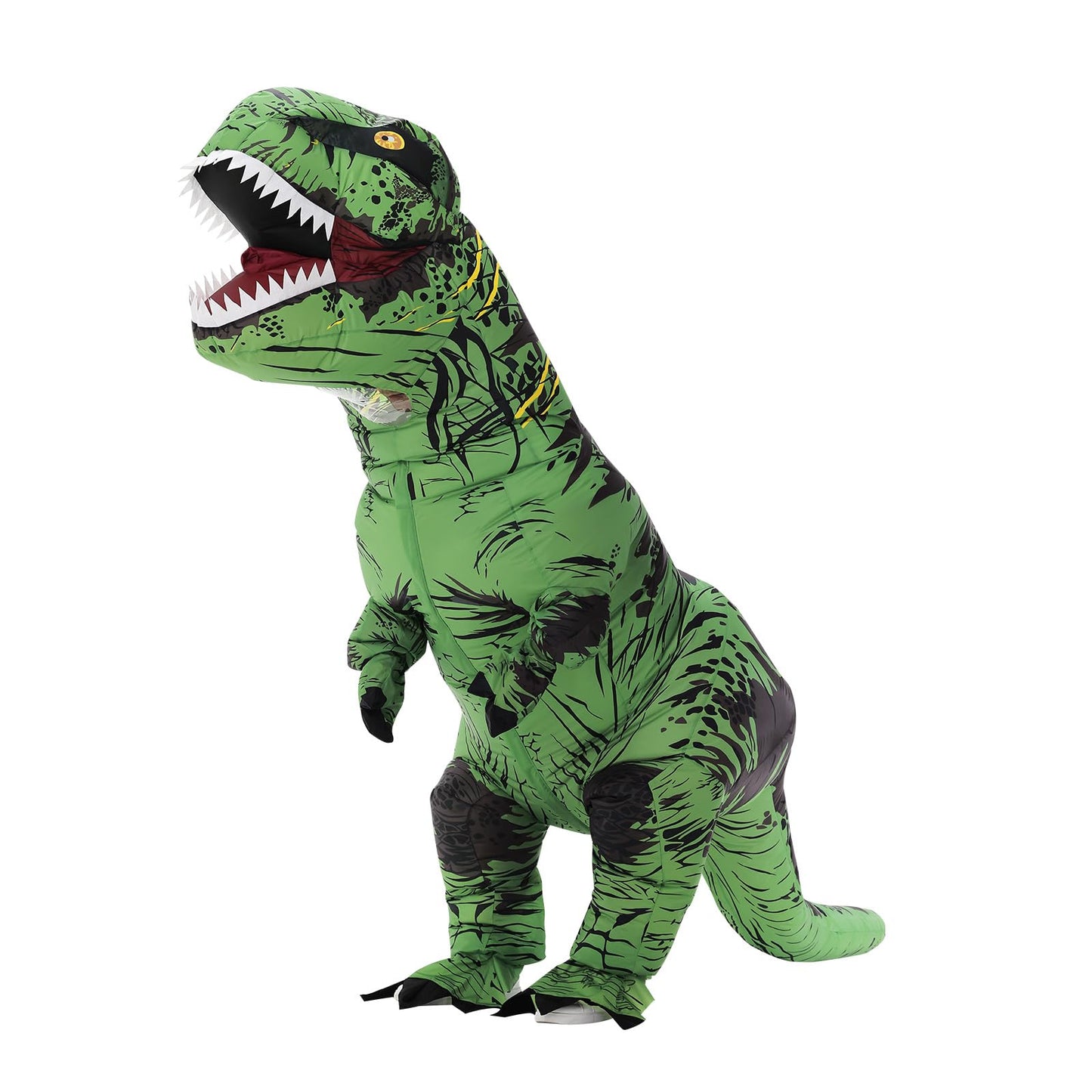 Servllcell Inflatable Dinosaur Costume for Kids – Green T-Rex Blow-Up Costume