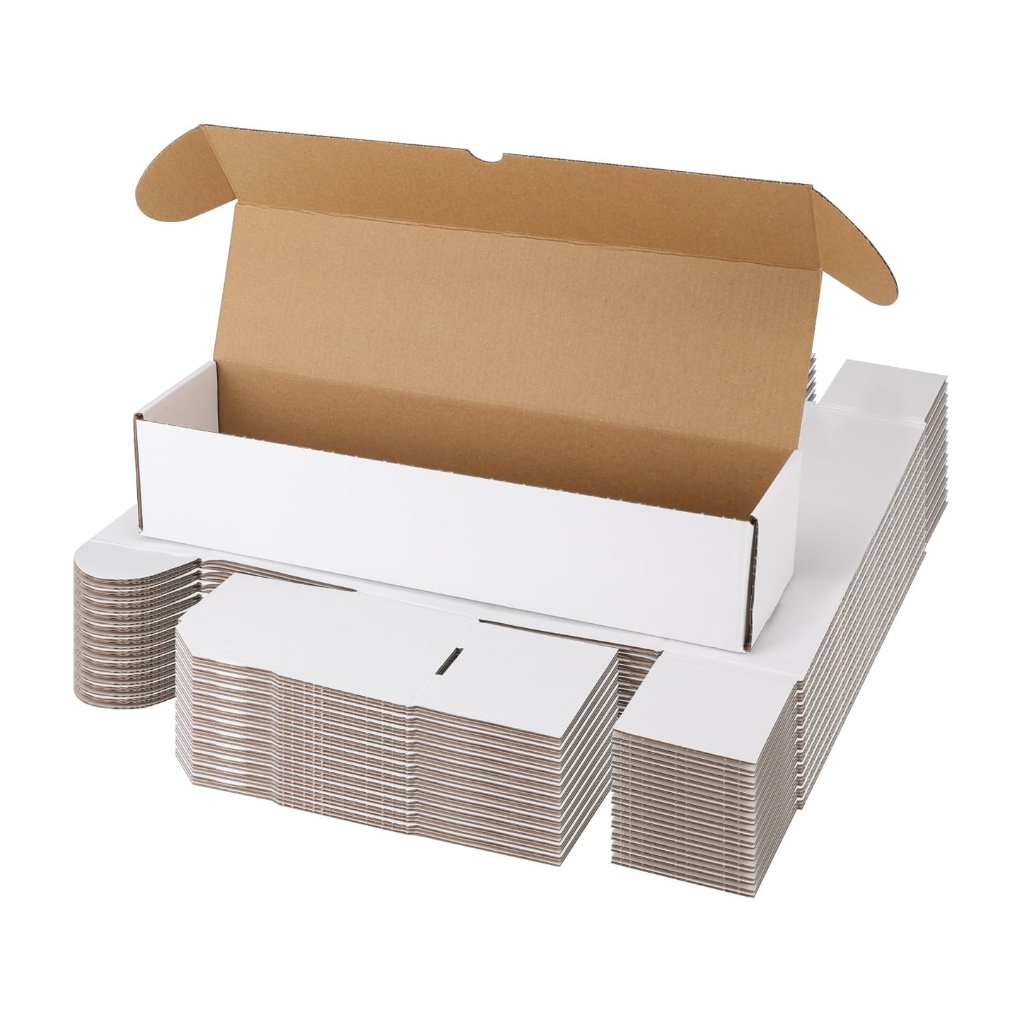 Serwrsw Bulk 1200-Capacity Card Box – 25 Pack Shipping Boxes for 12pt Cards or Sleeved Cards