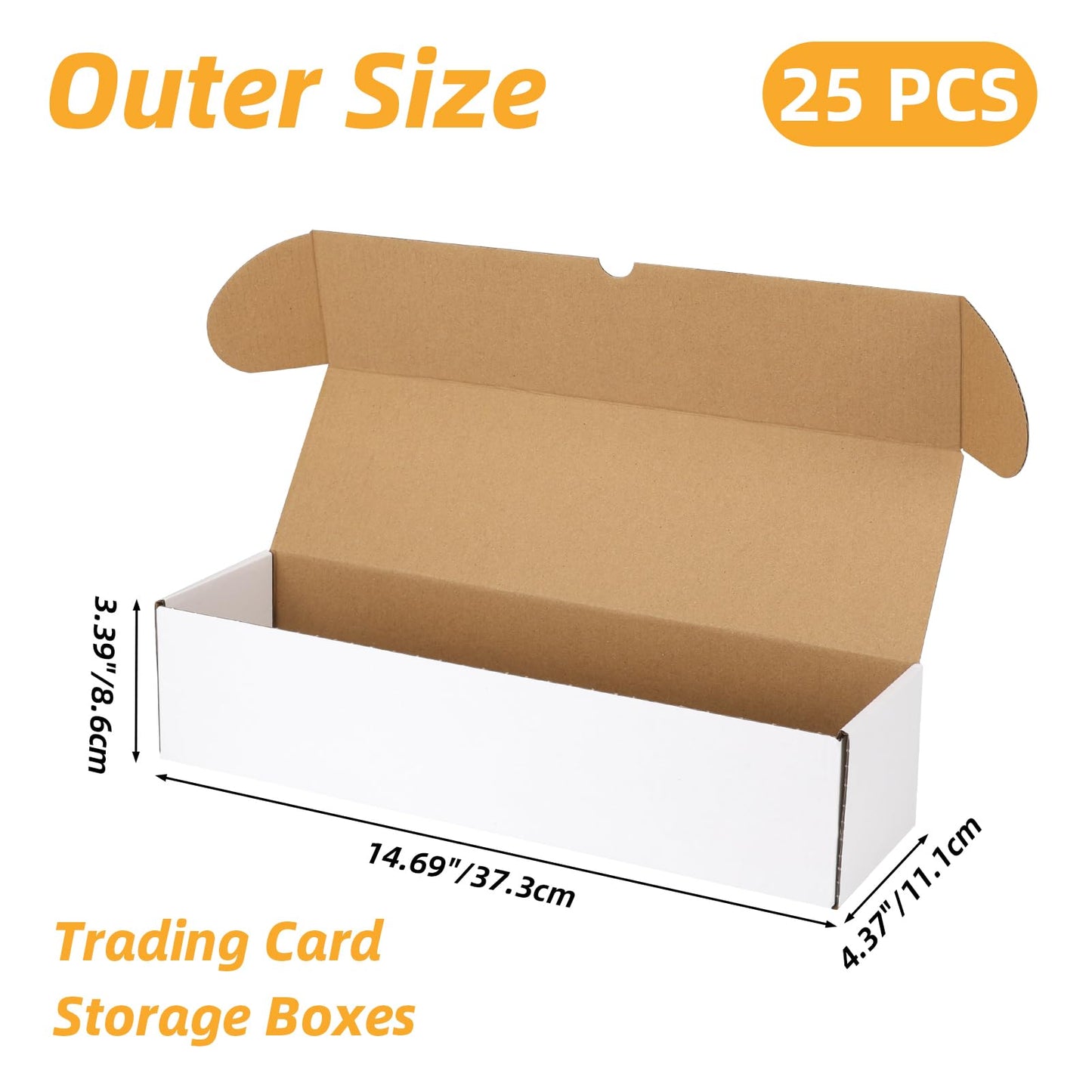 Serwrsw Bulk 400-Capacity Card Toploaders Box – 25 Pack for 3x4 inch Cards
