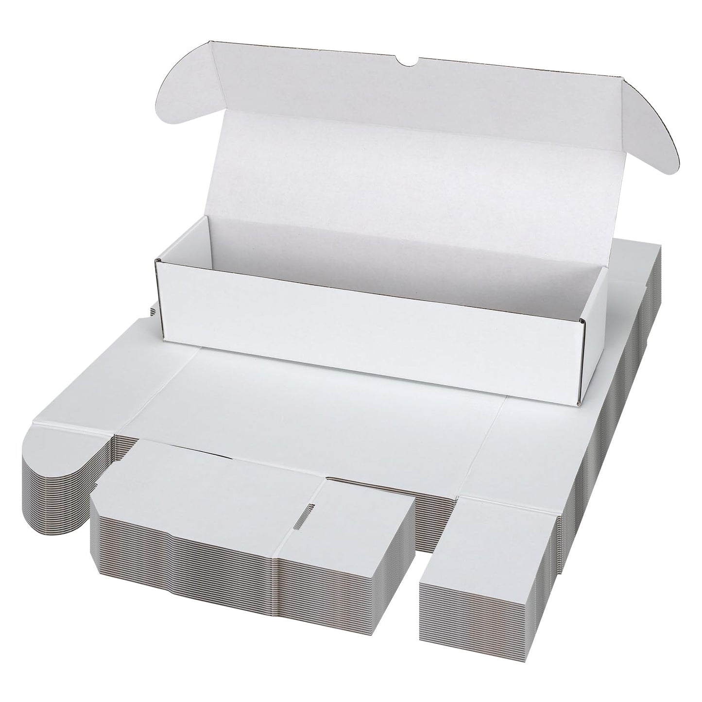 Serwrsw Bulk Card Storage Box 1200-Count – 25-Pack All-White Cardboard Shipping Boxes