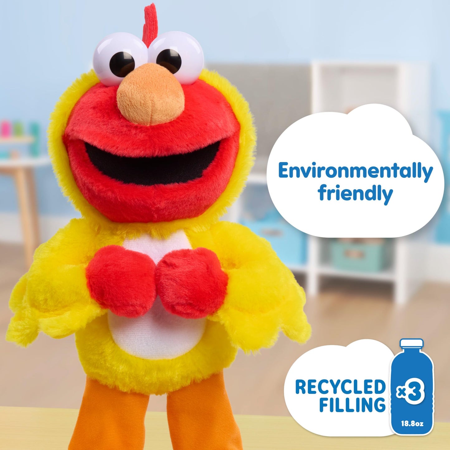 Sesame Street Chicken Dance Elmo Animated Plush — 13-Inch Dancing Toy by Just Play