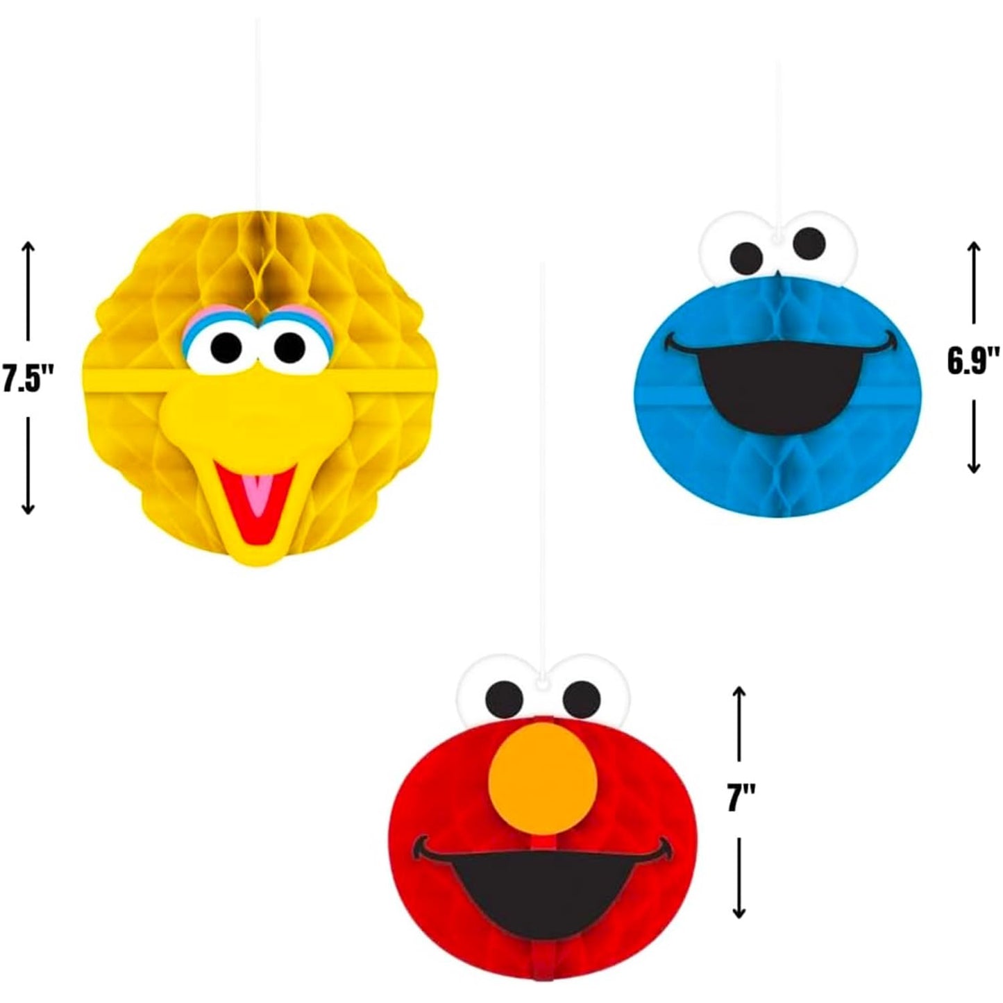 Sesame Street Party Decorations Kit with Elmo, Big Bird & Cookie Monster