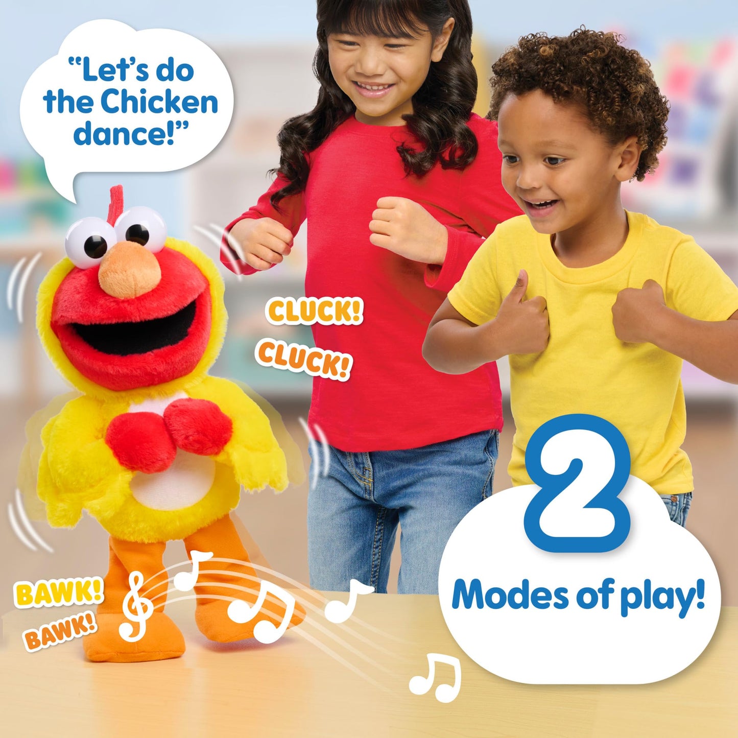 Sesame Street Chicken Dance Elmo Animated Plush — 13-Inch Dancing Toy by Just Play