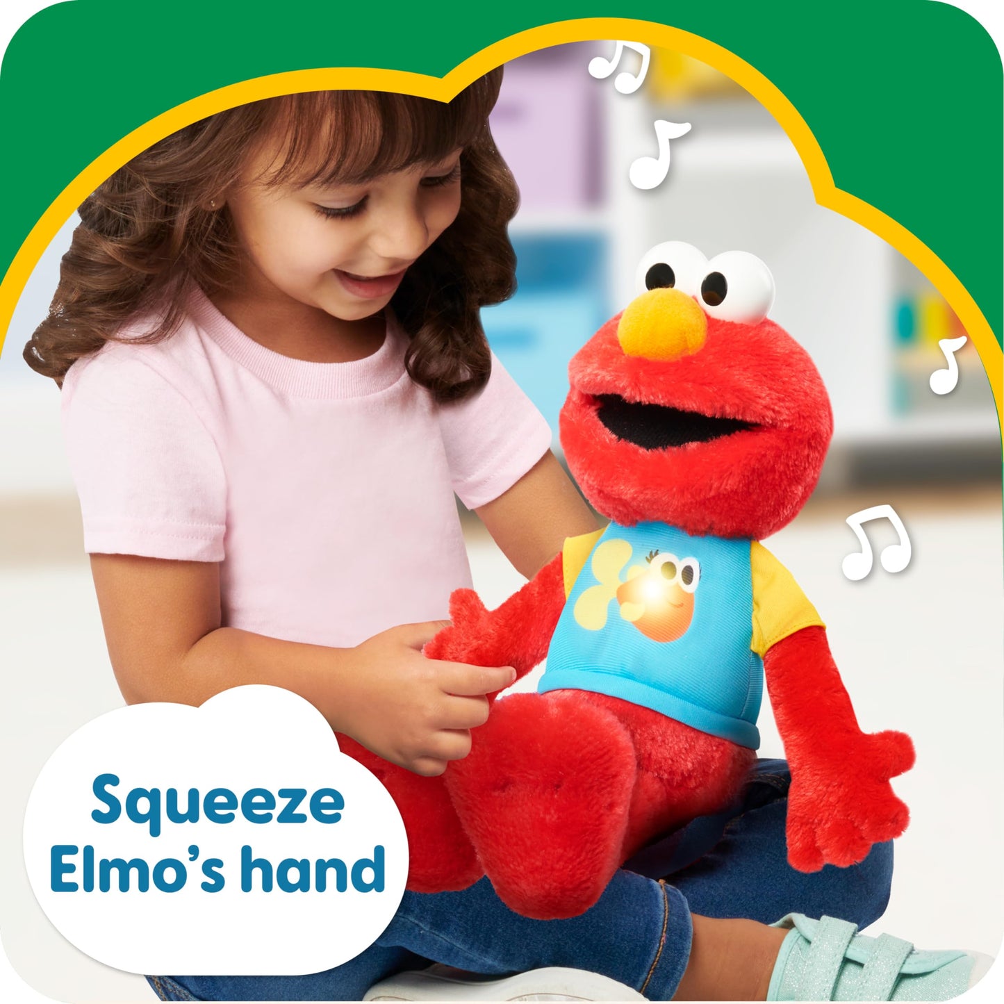 Sesame Street Sing-Along Elmo Plush – 13-Inch Lights & Sounds | Just Play