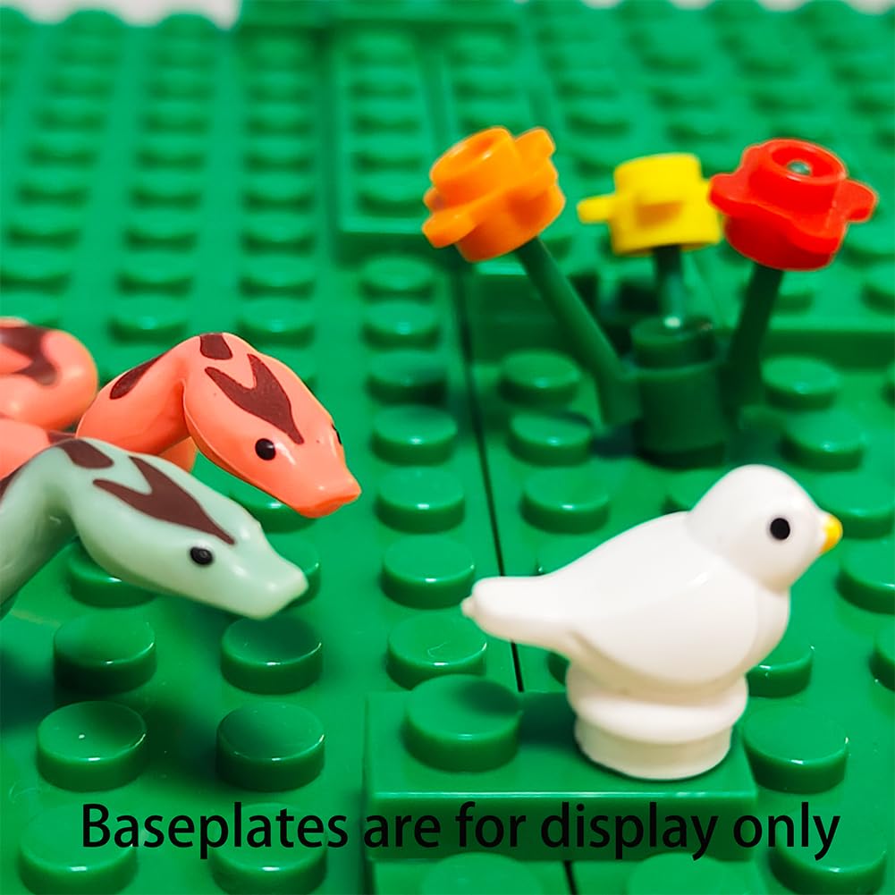Sevabo Animals Figures Building Bricks Pack – Jungle Forest & City Zoo Mini Figures for Kids