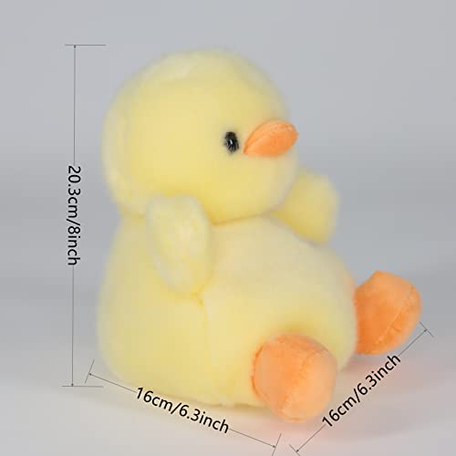 Sew Butiful 8-Inch Duck Plush Toy — Soft Stuffed Animal for Baby, Nursery Decor, Gifts